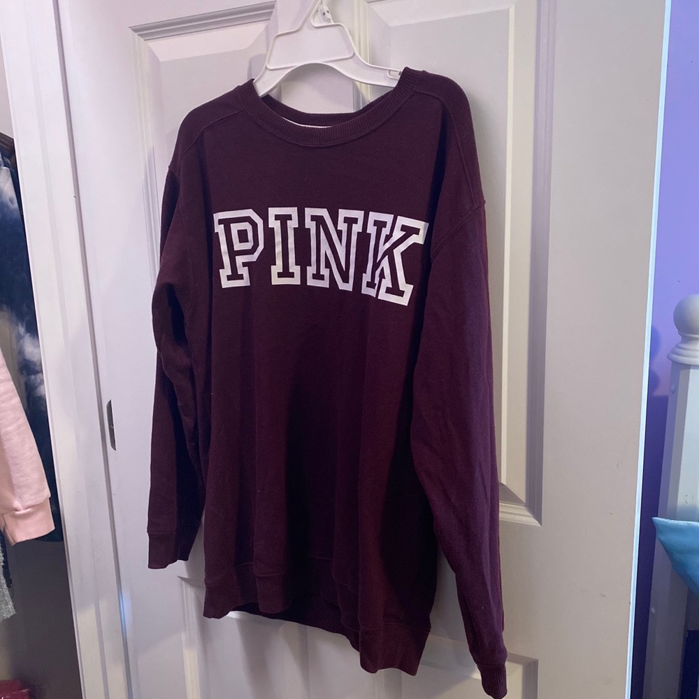 Pink crew neck